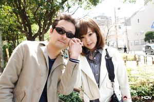 Kinky man shares his girlfriend Misaki with a well hung porn dude