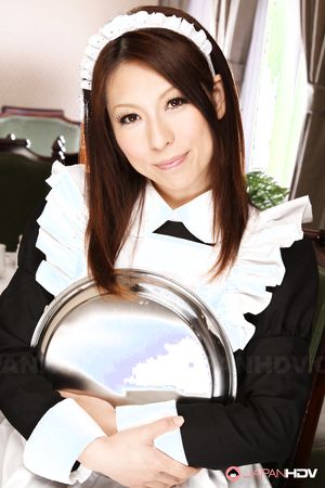 Beautiful brunette waitress Himeki Kaede will impress everyone