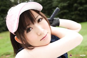 Beautiful golf fan Michiru Tsukino shows her hairy pussy outdoors
