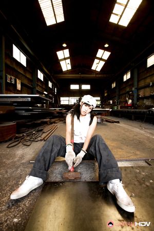 Great looking working girl Aoi Nohara displaying her natural titties