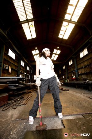 Great looking working girl Aoi Nohara displaying her natural titties