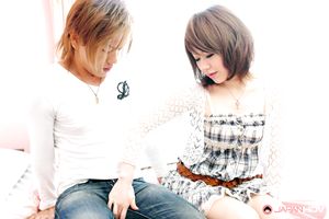 Beautiful chick Aya Sugiura sucks a dick and rides it later so well