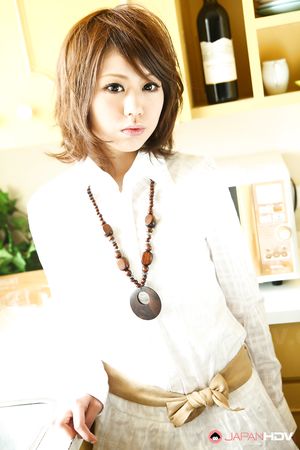 Super cute Japanese brunette Aya Sugiura loves to display her body