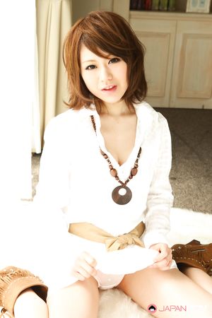 Super cute Japanese brunette Aya Sugiura loves to display her body