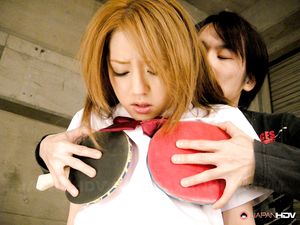 Beautiful cutie Ria Sakurai gets her hairy cunt teased by her partner