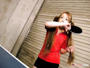 Ping pong slut Ria Sakurai gets down and blows a big meat pole