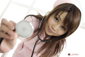 Nasty nurse Honami Isshiki  sucks three peckers and she loves it