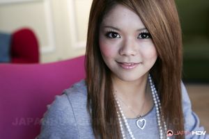 Marvelous cutie Japanese Kanon displaying her perfect body with joy