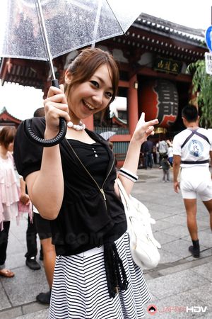 Adorable Japanese teen Ryo Akanishi posing outdoors with so much joy