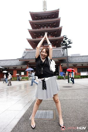 Adorable Japanese teen Ryo Akanishi posing outdoors with so much joy