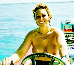 Lani topless outdoors