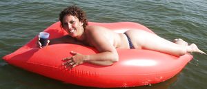 Lani topless outdoors