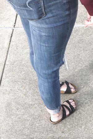 Some more of her feet face pussy ass and tits