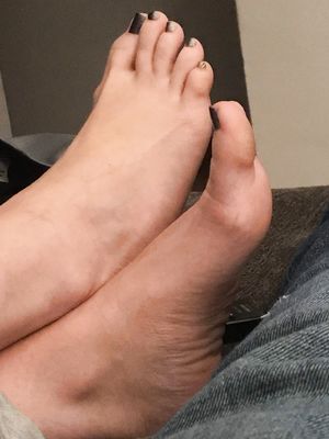 Some more of her feet face pussy ass and tits