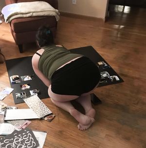 Some more of her feet face pussy ass and tits