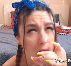 Dirty Cheerleader Gets Horny and Fucks Self