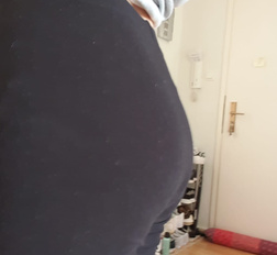 TurkishTeenSlut presents her ass to the world