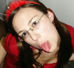 Nerdy teen amateur pale brunette