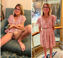 Skinny Becky dressed / undressed
