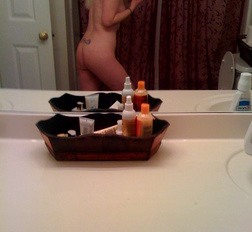 Bathroom Modeling Self Shot