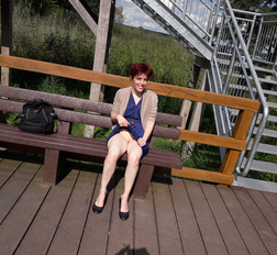 Without underwear, and naked in the park and forest