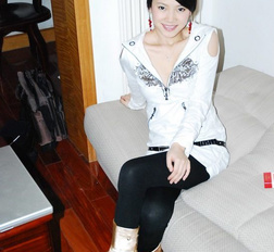 Homemade photos of cute Asian girlfriend posing for the camera