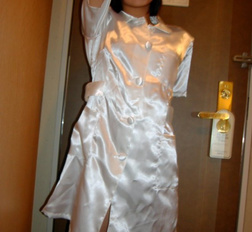 Japanese girlfriend in nurse gets her teen face cum covered