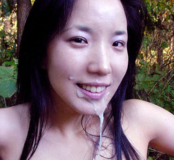 Slut Almond Tease sucks her man ass then gets a big cum load