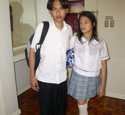 Young asian coed suck a man cock then gets her pussy destroy