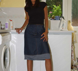 Long haired Asian Amateur spreads her wet pussy in her kitchen