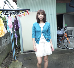 Asian Juri Kitahara gives blowjob and rubs pussy after cleaning house.