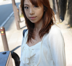 Asian Yuri Rie gives hot blowjob in the car and shows her hairy pussy.