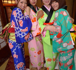 Sweet looking Japanese ladies banged so hard in a nasty orgy