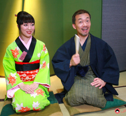 Sweet Japanese slut in a kimono blows a huge meat pole so well