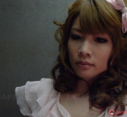 Curly haired gal Shiori Amano seduces a man and blows his big dick