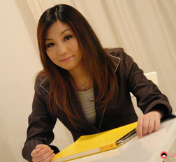 Beautiful office darling Yuria Kanno sucks a pecker with pleasure